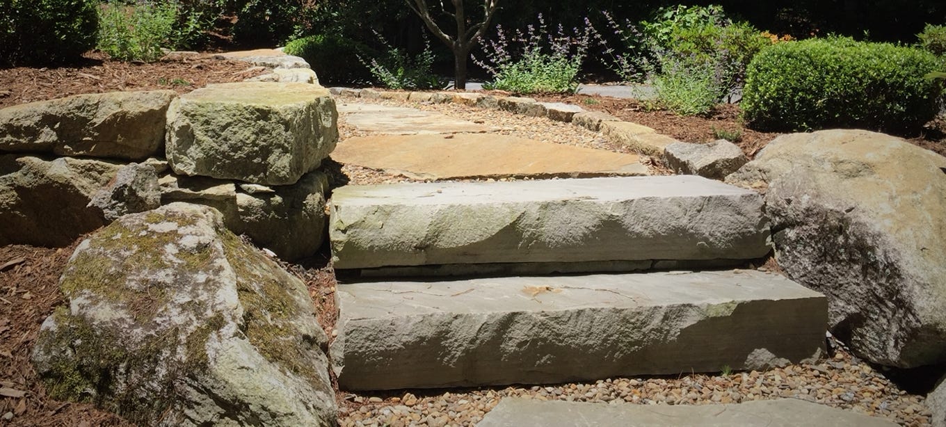 stone steps garden path