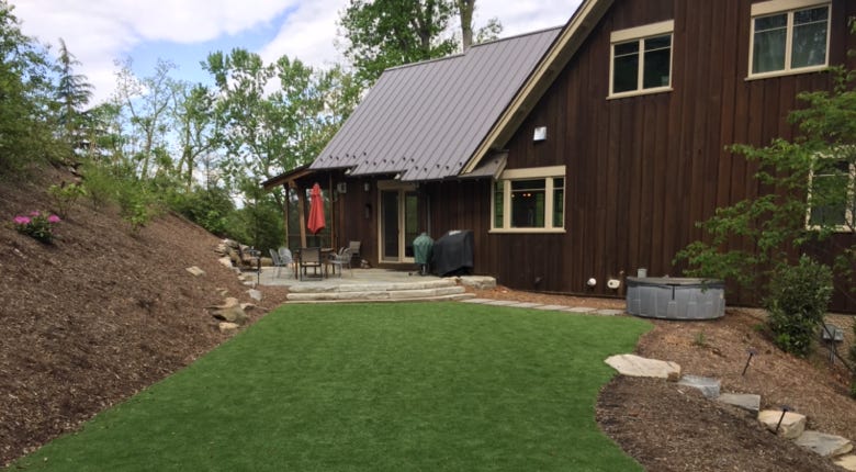artifical turf residential landscape architecture